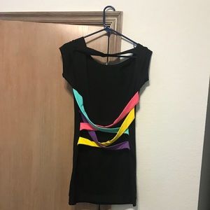 Little black backless dress